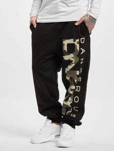 bequeme Dangerous DNGRS Herren Jeans Kordelzug Taschen mit Baumwolle Schwarz