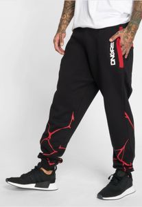 moderne Dangerous DNGRS Herren Jeans mit Baumwolle Schwarz/Rot