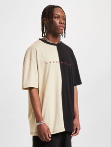 Comoda t-shirt da uomo Dangerous DNGRS in cotone, nera/beige