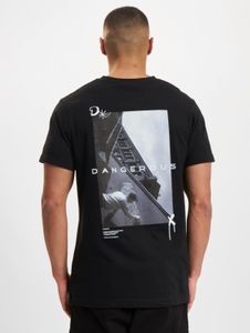 Comfortable Dangerous DNGRS men's T-shirt with cotton, black