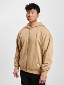 Casual Dangerous DNGRS Men's Hoodie with Zip and Hood, Cotton, Beige