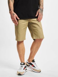 lässige Dickies Herren Shorts Slim Fit Reißverschluss Taschen Beige