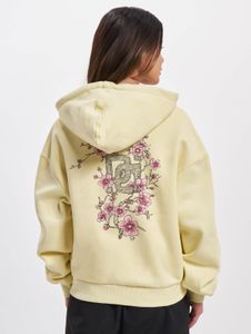 Sweat à capuche Modern Dangerous DNGRS pour femme, avec cordon de serrage, 300 g/m², jaune pastel