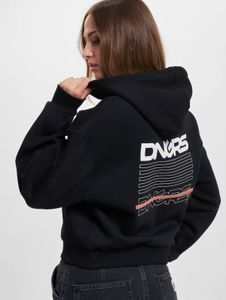 bequemer Dangerous DNGRS Damen Hoodie Kapuze Oversize 300 g/m² Schwarz