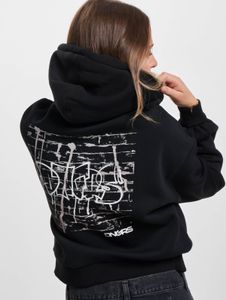 Sweat à capuche Soft Dangerous DNGRS pour femme, avec poignets et capuche côtelés, 300 g/m², noir