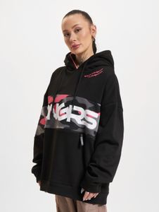 Sweat à capuche oversize Casual Dangerous DNGRS pour femme, en coton noir