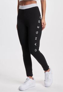 bequeme Dangerous DNGRS Damen Hose Stretch mit Baumwolle Schwarz