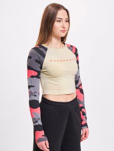 lässiges Dangerous DNGRS Damen Sweatshirt mit Baumwolle Camouflage