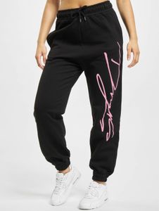 moderne Dangerous DNGRS Damen Hose Kordelzug Taschen mit Baumwolle Schwarz