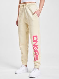bequeme Dangerous DNGRS Damen Hose Kordelzug mit Baumwolle Beige