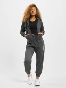 Felpa da donna casual Dangerous DNGRS con coulisse e cappuccio, in cotone, grigia