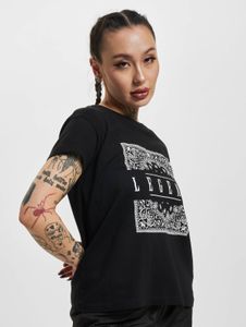 lässiges Dangerous DNGRS Damen T-Shirt mit Baumwolle Schwarz