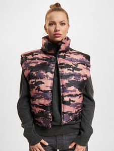 Elegante giacca da donna Dangerous DNGRS, con zip, oversize, mimetica