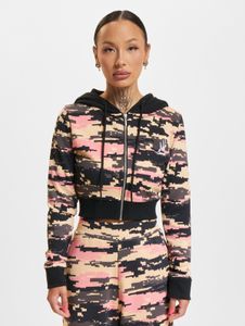 Sweat à capuche zippé Soft Dangerous DNGRS pour femme, 280 g/m², coton, motif camouflage
