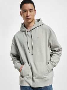 Sudadera con capucha para hombre Soft Tommy Jeans de algodón, color gris.