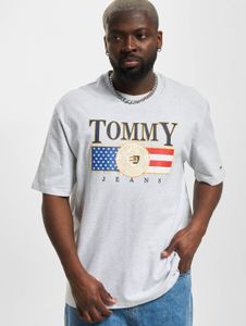 sporty Tommy Jeans men's T-shirt with cotton, grey