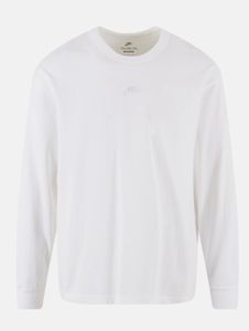bequemes NIKE Herren Sweatshirt Rippbündchen mit Baumwolle Weiß