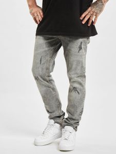 bequeme Denim Project Herren Jeans Slim Fit Stretch mit Baumwolle Grau