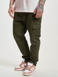 lässige Denim Project Herren Jeans Reißverschluss Taschen mit Baumwolle Oliv-Grün