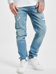 Comodi jeans da uomo Denim Project con tasche con cerniera, in cotone, blu
