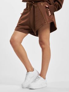 Pantaloni da donna NIKE moderni con coulisse e tasche, in cotone, marroni