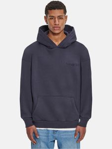 weicher Dropsize Herren Hoodie Rippbündchen Kapuze mit Baumwolle Blau
