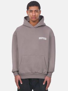 Sweat à capuche homme doux, coupe ajustée, en coton beige