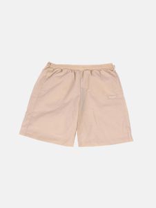 Short homme confortable à coupe ajustée, avec poches, en coton beige