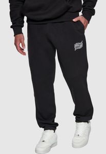 lässige Dropsize Herren Jeans Taschen Oversize mit Baumwolle Schwarz