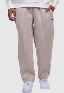 lässige Dropsize Herren Jeans Straight Fit Oversize mit Baumwolle Beige