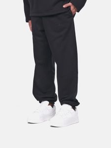 stylische Dropsize Herren Jeans Rippbündchen Oversize mit Baumwolle Schwarz