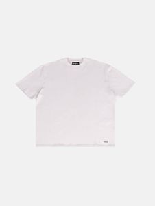 T-shirt casual da uomo, vestibilità ampia, 210 g/m², cotone, grigia