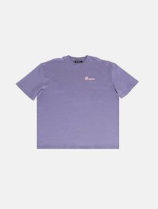 modernes Dropsize Herren T-Shirt Rippbündchen Oversize 210 g/m² mit Baumwolle Violett