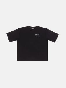 sportliches Dropsize Herren T-Shirt Rippbündchen Oversize mit Baumwolle Schwarz