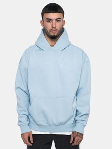 lässiger Dropsize Herren Hoodie mit Baumwolle Hell-Blau