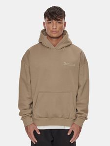 lässiger Dropsize Herren Hoodie mit Baumwolle Beige