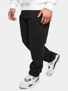 stylische Dropsize Herren Jeans Reißverschluss mit Baumwolle Schwarz