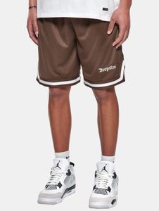 Casual drop-size men's shorts, brown