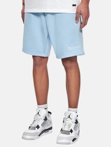 Short décontracté pour homme, coupe basse, avec poches, en coton, bleu clair