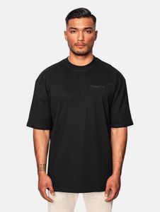 lässiges Dropsize Herren T-Shirt mit Baumwolle Schwarz