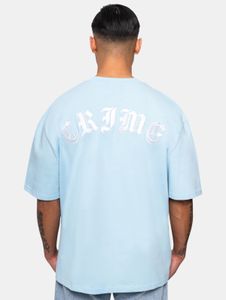 sportliches Dropsize Herren T-Shirt mit Baumwolle Hell-Blau