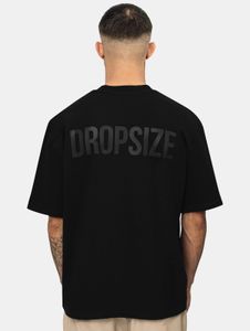 sportliches Dropsize Herren T-Shirt mit Baumwolle Schwarz