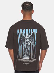 modernes Dropsize Herren T-Shirt mit Baumwolle Schwarz