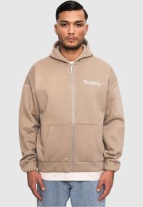 moderner Dropsize Herren Hoodie Reißverschluss Kapuze mit Baumwolle Beige