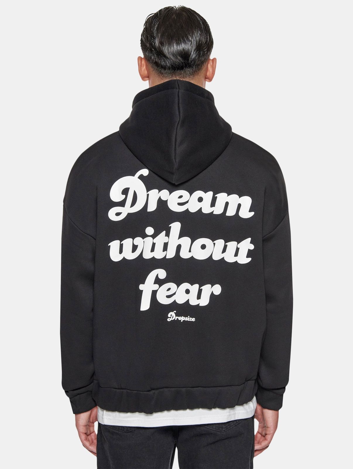 Dropsize Herren Hoodie mit Baumwolle Schwarz
