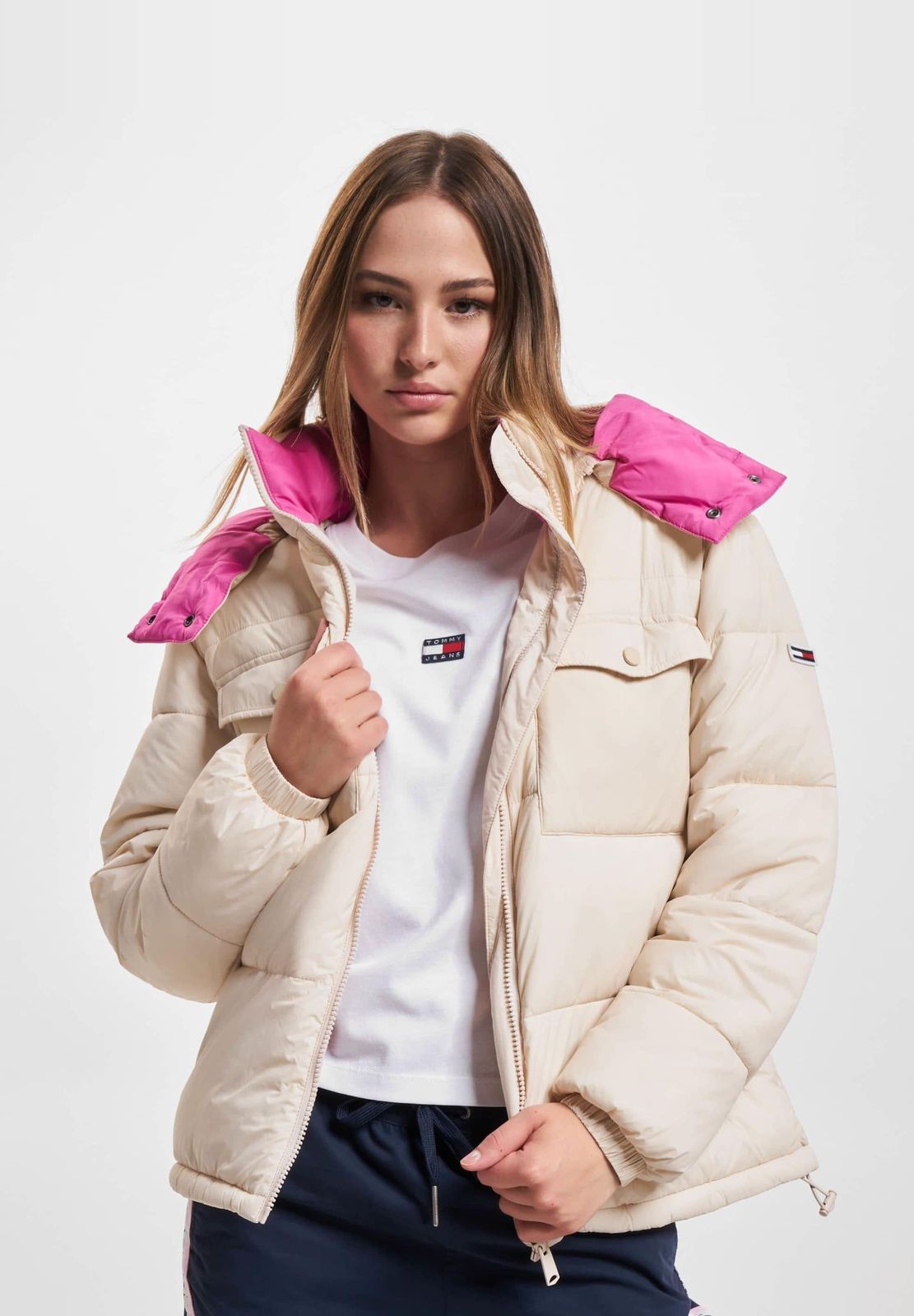 Tommy Jeans Damen Jeans Beige