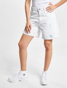 moderne Tommy Jeans Damen Jeans mit Baumwolle Weiß/Blau Batik