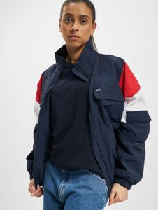 stylische Tommy Jeans Damen Jeans Reißverschluss Klettverschluss Blau