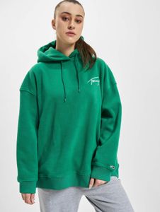 Sudadera cómoda con capucha para mujer de Tommy Jeans, color verde.