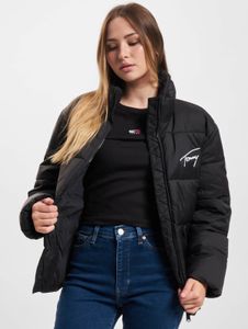 Sweat-shirt Tommy Jeans Soft pour femme, matelassé, noir, avec fermeture éclair